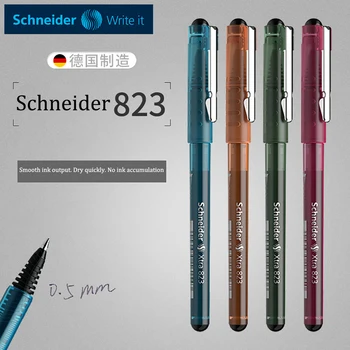Гелевая ручка Schneider 823 Быстросохнущая 0,5 мм Сверхгладкая шариковая ручка Прямая жидкая ручка для подписи Канцелярские принадлежности для студентов в деловом офисе 12