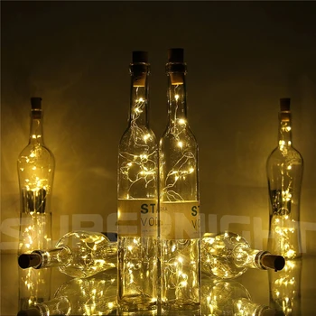 Гирлянда с пробкой для бутылок; 2 м 20 светодиодов; украшение для винных бутылок в форме пробки; Рождественская праздничная вечеринка Alloween 11