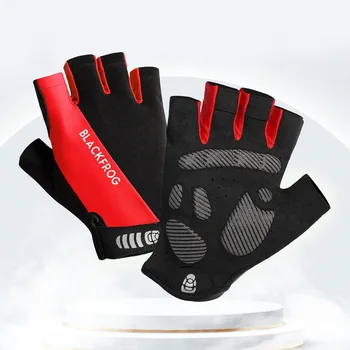 Горячие Велосипедные противоскользящие Перчатки с защитой от пота Для мужчин и женщин, перчатки с полупальцами, Дышащие противоударные спортивные перчатки, велосипедные перчатки 9