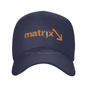 Графический принт логотипа Matrix Telecom, повседневная джинсовая кепка, Вязаная шапка, Бейсболка