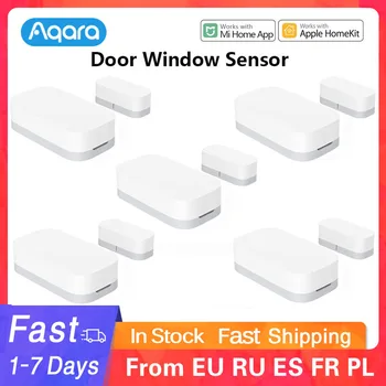 Дверной оконный датчик Aqara Mini с функцией Zigbee, дистанционное управление, охранная сигнализация, умный дверной датчик Mi Home, Apple Homekit 17