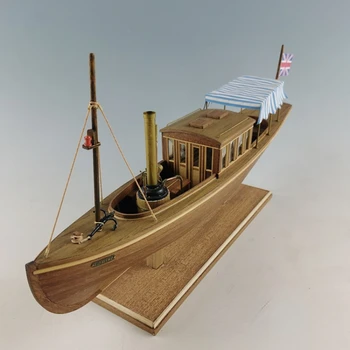 Деревянный комплект 1/26 Louise Victorian Steamboat Имитационная Модель для сборки комплекта Парусной лодки 13