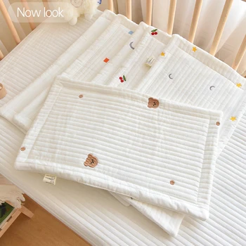 Детская хлопчатобумажная подушка для новорожденных от рвоты Плоская подушка 0-12 м 1