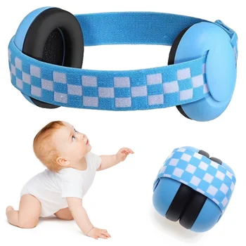 Детские наушники с защитой от шума, эластичный ремешок, защита слуха, защитные наушники, детские наушники с шумоподавлением для спящего ребенка 1