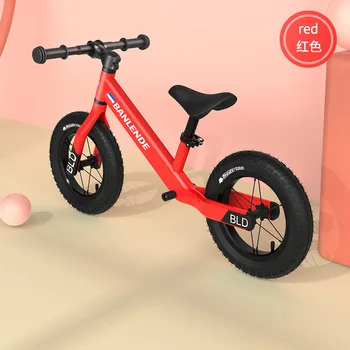 Детский скользящий автомобильный балансировочный велосипед из нового магниево-алюминиевого сплава для детей 2-6 лет, 12-дюймовый гоночный скользящий велосипед