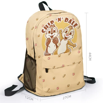 Дисней чип-Н-Дейл школьная сумка мода милый мультфильм Бурундук узор наплечная сумка аниме застежка-молния на открытом воздухе рюкзак 3