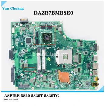 Для Acer ASPIRE 5820 5820T 5820TG материнская плата ноутбука MB.PTN06.001 MBPTN06001 DAZR7BMB8E0 HM55 DDR3 100% полностью протестирована 10