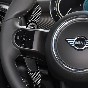 Для MINI Cooper S JCW F54 F55 F56 F60 ABS Карбоновое Рулевое Колесо Рычаги Переключения Передач Удлинитель Аксессуары Для Интерьера