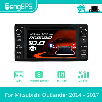 Для Mitsubishi Outlander 2014-2017 Android Автомобильный Радиоприемник Стерео Мультимедийный DVD-плеер 2 Din Авторадио GPS Навигация Блок PX6