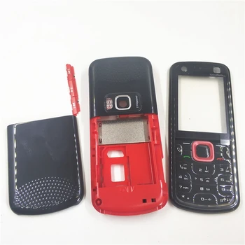Для Nokia 5320 Крышка корпуса Дверная коробка + Задняя крышка аккумулятора + Клавиатура + Запасные части с логотипом 17