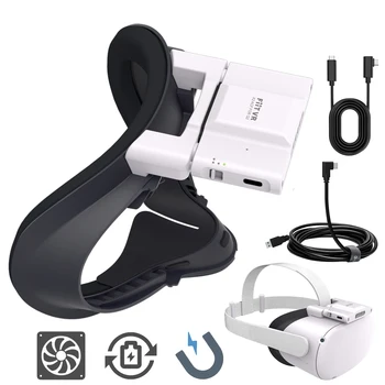 Для Oculus Quest 2 Аксессуары Охлаждающий Вентилятор Маска для лица для Meta Oculus Quest 2 VR Противотуманный Соединительный кабель для циркуляции воздуха в качестве опции