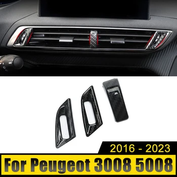 Для Peugeot 3008 5008 GT 2016 2017 2018 2019 2020 2021 2022 2023 Гибридная Передняя Средняя Центральная закрытая крышка управления кондиционером 2