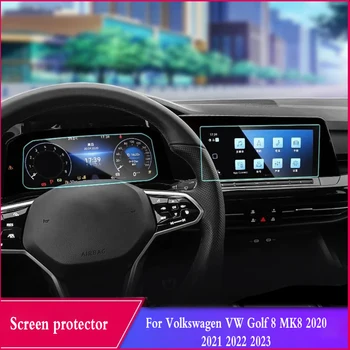 Для Volkswagen VW Golf 8 MK8 2020-2023 GTI GPS Навигационная Пленка ЖК-Экран Закаленное Стекло Защитная Пленка Аксессуары Для Защиты От Царапин 8