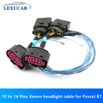 для VW Passat B7 10-14-контактный кабель преобразования ксеноновых фар 11