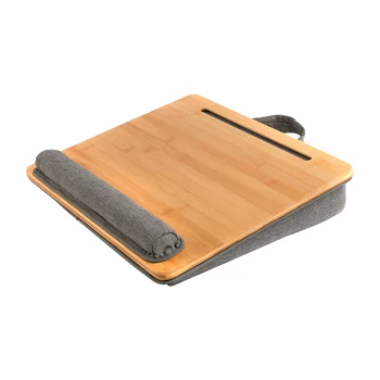Домашний Деревянный стол для ноутбука, коврик для мыши, Офисный Универсальный с мягкой подушкой, Устойчивая Многофункциональная ручка, Прочная подставка для планшета 4