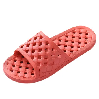 Женская обувь Домашние тапочки на плоской подошве для ванной комнаты Модные Уличные Пляжные тапочки 10