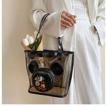 Женская сумка Disney mickey mouse из искусственной кожи, сумка через плечо, сумка-мессенджер, женская модная сумка с цепочкой, Рождественский подарок 5