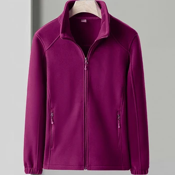 Женская толстая флисовая куртка, мужская осенне-зимняя уличная флисовая термальная куртка, походная куртка для кемпинга, женский теплый свитер, спортивная одежда 8