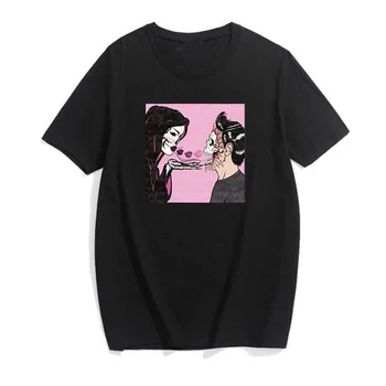 Женская футболка Harajuku funny shirt tee, винтажная рубашка С рукавом-сорочкой, Футболка, Женская одежда, Верхняя рубашка, Панк-веганский трикотаж 5
