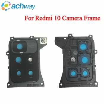 Задняя Рамка Камеры Заднего вида со стеклянным объективом Для xiaomi Redmi 10 21061119AG 21061119DG 21061119AL Замена 11