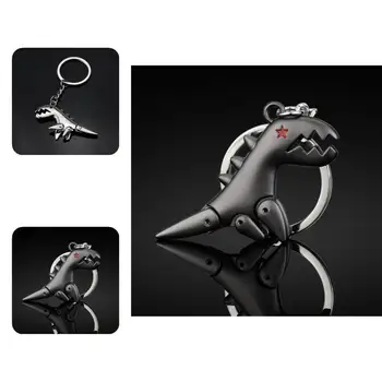 Игрушка-подвеска для рюкзака, брелок для ключей от падения, Металлическая игрушка-подвеска в виде динозавра в стиле ретро со звездным глазом 16