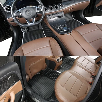 Изготовленный на заказ коврик из кожи НАППА для Nissan Leaf ZE0 2013-2017 Без морщин, Автомобильные аксессуары, Запасные части для салона, полный комплект 16