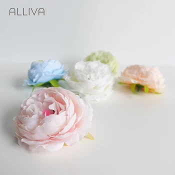 Имитация красивых цветов ручной работы от ALLIVA, продаваемая в розничной торговле, может быть использована для украшения своими руками Happy Peony flower 5 цветов