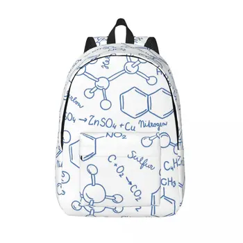 Индивидуальные рюкзаки с рисунком научной химии, мужские и женские модные сумки для книг, школьные сумки для колледжа, Биологические сумки