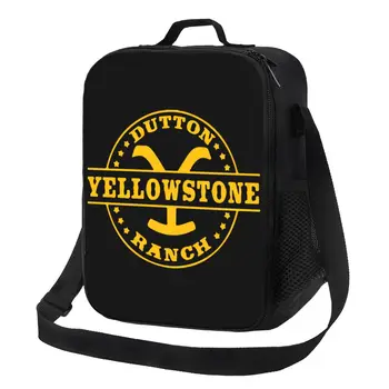 Йеллоустоун Даттон Ранч, изолированная сумка для ланча для школы, офиса, Сменный холодильник, термос для ланча Для женщин и детей 5