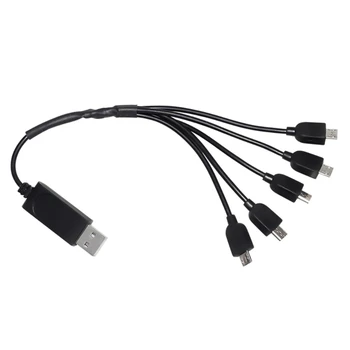 Кабель для зарядки нескольких USB-кабелей, кабель для преобразования заряда для E58 XS809 Flight с портом Micro-USB, гибкий кабель для зарядки