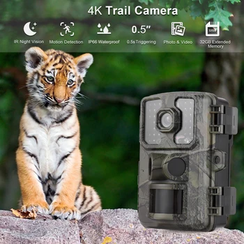 Камера слежения за дикой природой Камера слежения за дикой природой с цветным экраном 2,0 дюйма TFT Поддерживает инфракрасное ночное видение Водонепроницаемая 16