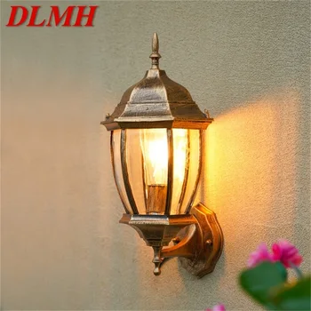 Классический уличный настенный светильник DLMH, водонепроницаемый IP65, ретро-бра, декоративное освещение для крыльца дома. 12