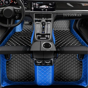 Кожаный автомобильный Коврик YOTONWAN 100％ Для Citroen Всех моделей C4-Aircross C4-PICASSO C6 C5 C4 C2 C-Elysee C-Triomphe Car-Styling 2