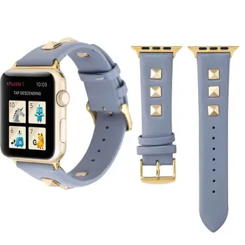Кожаный ремешок для Apple watch Ultra 49 мм 8 7 45 мм 41 мм Уникальный стиль наручных часов iwatch 6 5 4 3 2 SE 44 мм 42 мм 40 мм ремешок 3