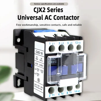 Контактор CJX2-1810 18A переключает напряжение контактора переменного тока 220V 24V 36V 110V 220V 380VAC 13
