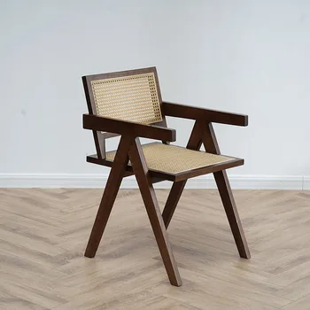 Креативные Обеденные стулья ручной работы в скандинавском стиле, Индивидуальная Деревянная Спинка кресла для гостиной, спальни, Muebles Para El Hogar, Современная мебель WYH