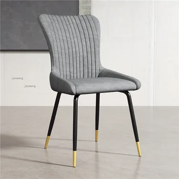 Креативные тканевые обеденные стулья, простые современные стулья для столовой со спинкой в ресторане, мебель для кухни для отдыха, обеденный стул на заказ 14