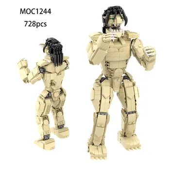Креативный MOC1244 3D Модель персонажа аниме Блок DIY Gaint Фигурка Модель Собранного строительного Кирпича Игрушка для подарка ребенку на День рождения