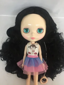 Кукла Nude blyth Doll Factory Подходит для поделок 20170714 с черными волосами 8