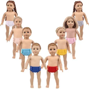 Кукольная одежда, однотонные трусики для 18-дюймовой американской куклы и 43-сантиметровой куклы Born Reborn для Generation Аксессуары для игрушек для маленьких девочек