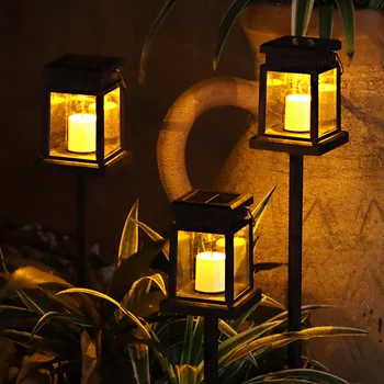 Лампа на солнечной энергии Дворцовая лампа садовая атмосферная лампа гирлянда уличная свеча лампа уличные лампы садовая солнечная светодиодная лампа уличная 4