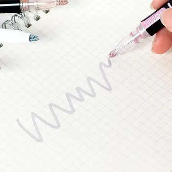 Легкий 1 комплект полезной ручки для рисования контуров, двухлинейный маркер, портативная ручка для письма яркого цвета для студентов 15