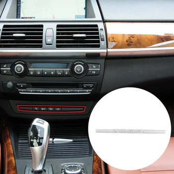 Легкосплавный Автомобильный Стайлинг Кнопка Центральной Консоли Декоративная Наклейка Для BMW X5 X6 E70 E71 2010-2013 Автозапчасти BMW 17