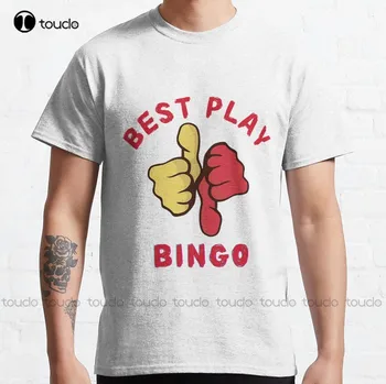 Лучшая классическая футболка Play Bingo, мужские забавные футболки на заказ, футболка с цифровой печатью для подростков, унисекс, Модная забавная новинка 6