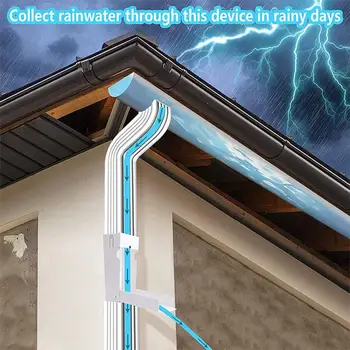 Магнит Предотвращает падение, сверхмощная водосточная труба размером 2x3 дюйма, система отвода дождя, Балконные принадлежности 5