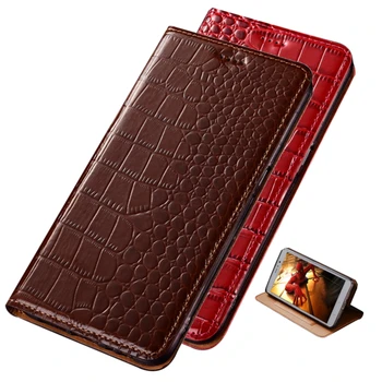 Магнитная сумка для телефона из натуральной кожи крокодиловой кожи для Xiaomi Mi MAX 3/Xiaomi Mi MAX 2, чехол для телефона с держателем карты, чехол для чехла 16