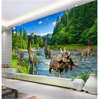 масштабные фрески wellyu на заказ, 3D обои с водопадом в джунглях, фоновая стена, флизелиновые обои papel de parede 8