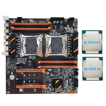 Материнская плата с двойным процессором X99 Поддерживает Память DDR4 ECC, Поддерживает Материнскую плату с процессором 2011-V3 CPU с процессором 2XE5 2620 V3