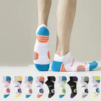 Многофункциональные спортивные носки, повседневные дышащие носки для занятий фитнесом, бегом, баскетболом, Мужские Носки для спорта на открытом воздухе с глубоким вырезом на щиколотке 15