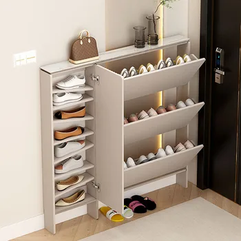 Мобильные шкафы для тонкой обуви Органайзер для обуви В спальне Компактная полка для обуви в дверях гостиной Arredamento Мебель для дома 5